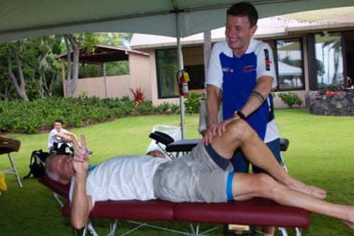 Chiropractor-Columbia-SC-Charles-Renick-Helping-At-Triathalon